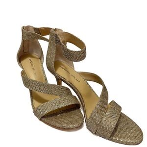 Antonio Melani Gold Strappy Heels